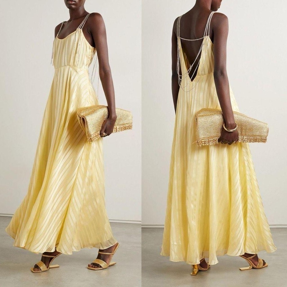 Loveshackfancy Darralis butter yellow dress